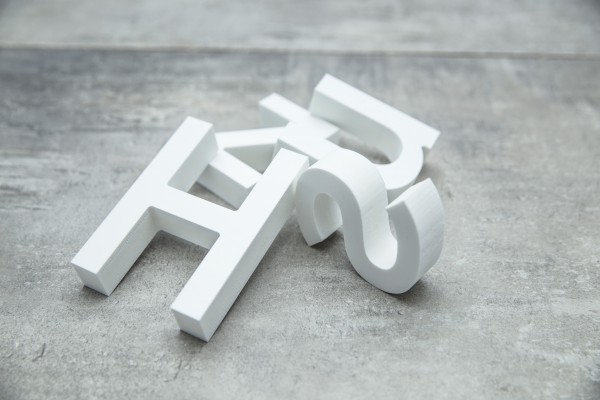 Buchstaben aus PVC 19 mm weiß