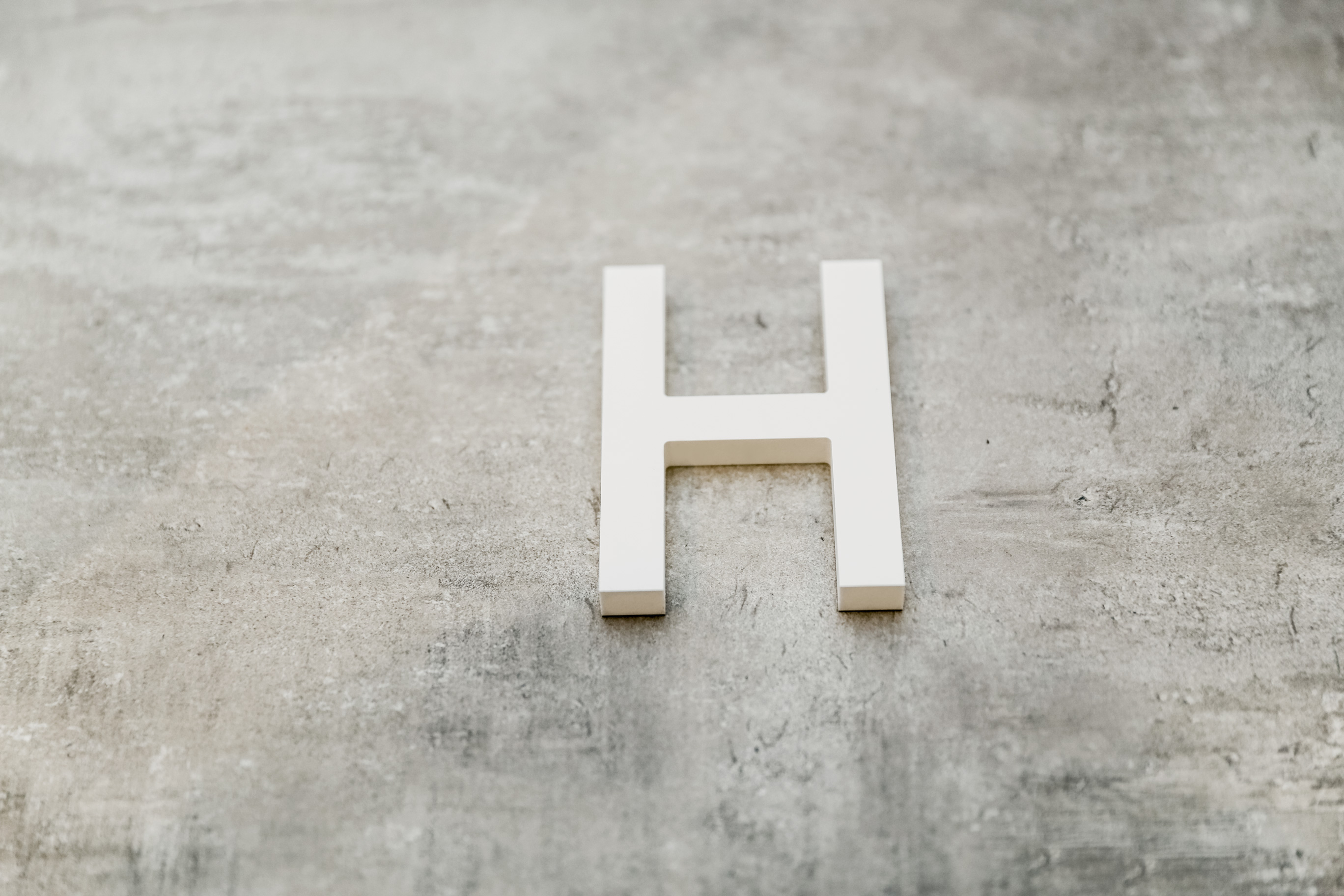 HS-PVC 3D Buchstaben 10 mm weiß